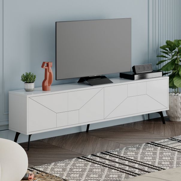 HANAH HOME TV komoda Dune, bela - 855DTE3094