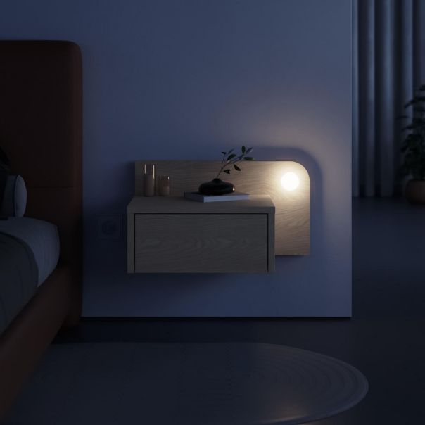 HANAH HOME Zidna noćna polica Dotta, krem - EP3057137