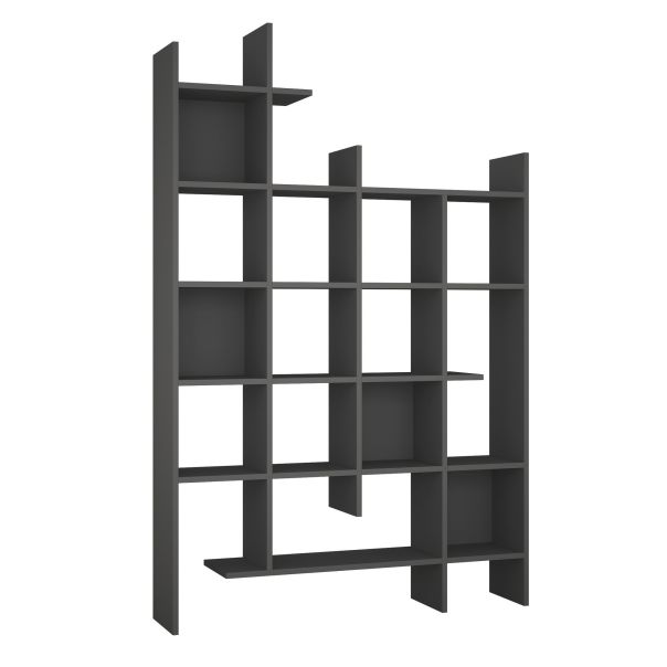 HANAH HOME Polica za knjige Manco, antracit - 855DTE3694