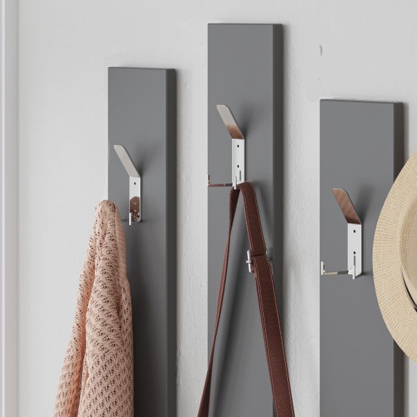 HANAH HOME Cipelarnik sa ogledalom i čivilukom Ramda, svetlo braon/antacit - 855DTE4005