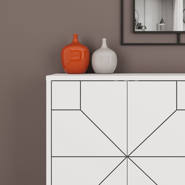 HANAH HOME Komoda Dune, bela - 855DTE4215