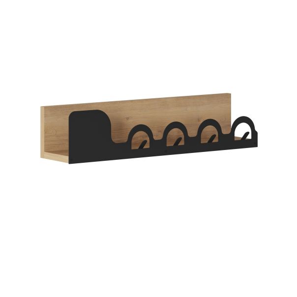 HANAH HOME Čiviluk Liora Hanger, broan/crna - EP3057212