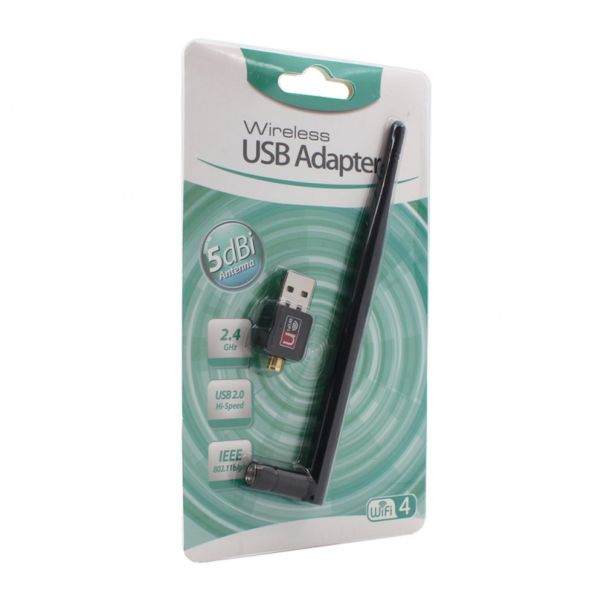 Wireless N adapter sa antenom USB 2.4GHz 5DB 150Mb JWD-U62 - 88943