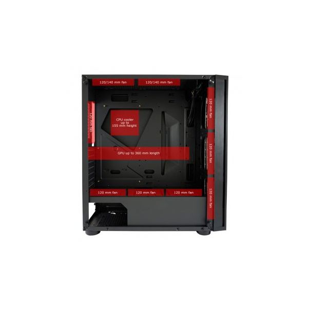 LC POWER Gaming 800B Interlayer X ATX gaming kućište - 85758