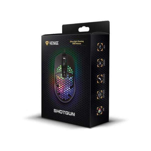 YENKEE Gaming miš YMS 3030BK USB RGB 7 tastera, crni - 8590669294374