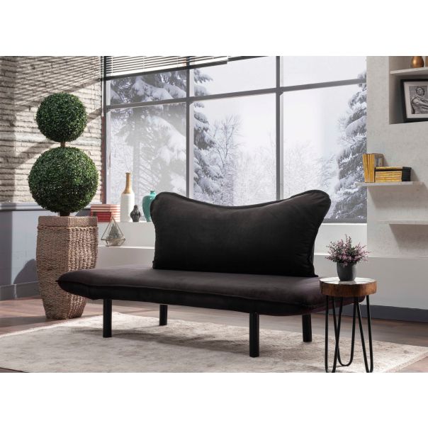 ATELIER DEL SOFA Sofa dvosed Chatto, crna - 859FTN1226