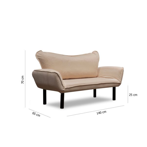 ATELIER DEL SOFA Sofa dvosed Chatto, krem - 859FTN1228
