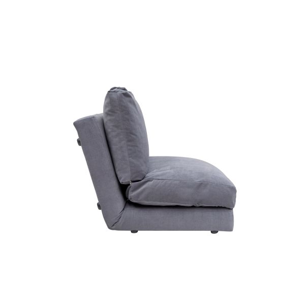 ATELIER DEL SOFA Dvosed na razvlačenje Taida, siva - 859FTN1270