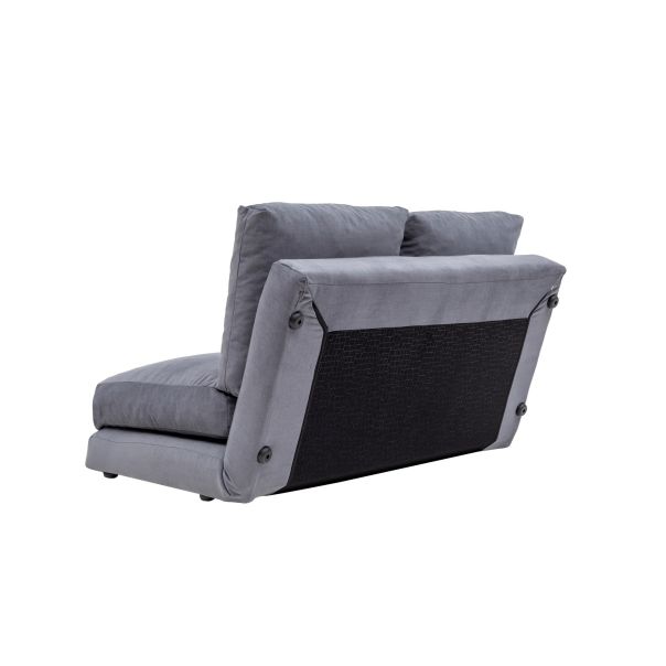 ATELIER DEL SOFA Dvosed na razvlačenje Taida, siva - 859FTN1270