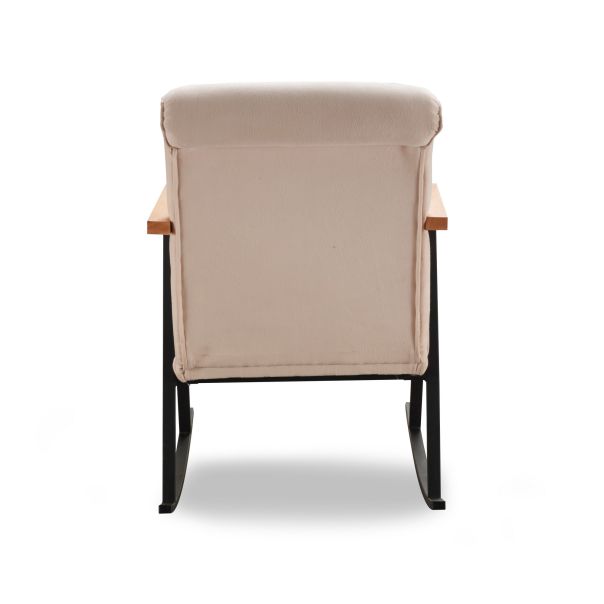ATELIER DEL SOFA Fotelja na ljuljanje Yoka, krem - 859FTN1703