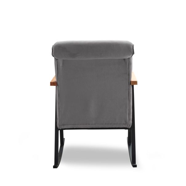 ATELIER DEL SOFA Fotelja na ljuljanje Yoka, siva - 859FTN1704