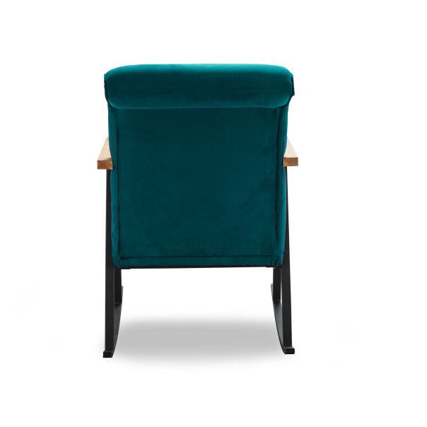 ATELIER DEL SOFA Fotelja na ljuljanje Yoka, petrolej - 859FTN1705