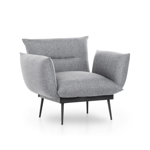 ATELIER DEL SOFA Fotelja Jax Solo, siva - 859FTN1718
