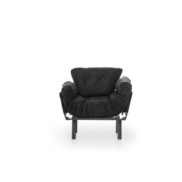 ATELIER DEL SOFA Fotelja Nitta single, crna - 859FTN1728