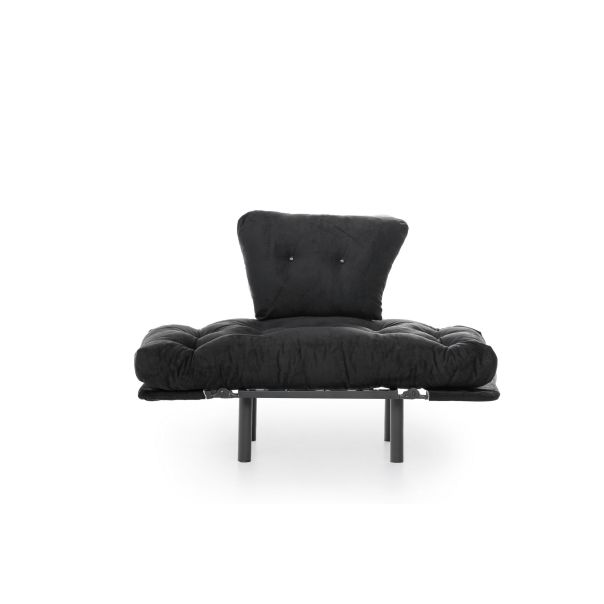 ATELIER DEL SOFA Fotelja Nitta single, crna - 859FTN1728