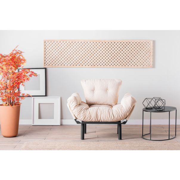 ATELIER DEL SOFA Fotelja Nitta single, krem - 859FTN1731