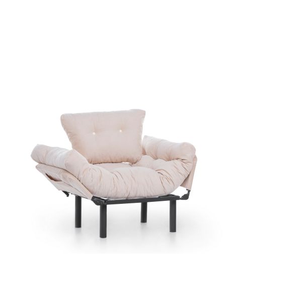 ATELIER DEL SOFA Fotelja Nitta single, krem - 859FTN1731