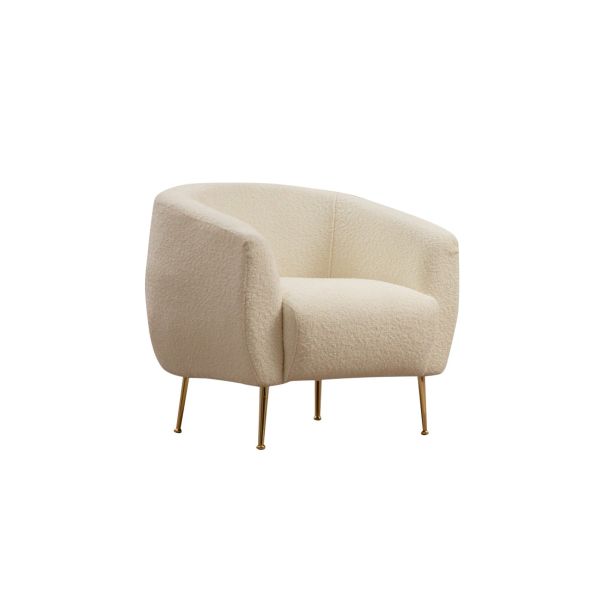 ATELIER DEL SOFA Fotelja Eses Bouclette, krem - 859FTN2043