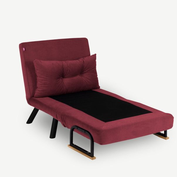 ATELIER DEL SOFA Fotelja na razvlačenje Sando Single, bordo - 859FTN2327