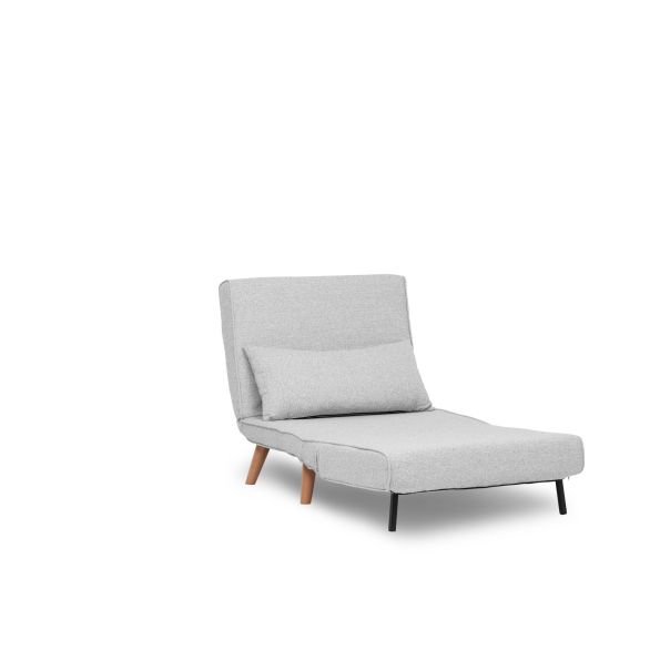 ATELIER DEL SOFA Fotelja na razvlačenje Folde Single, siva - 859FTN2831