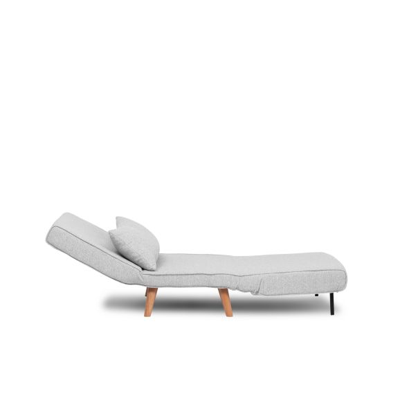 ATELIER DEL SOFA Fotelja na razvlačenje Folde Single, siva - 859FTN2831