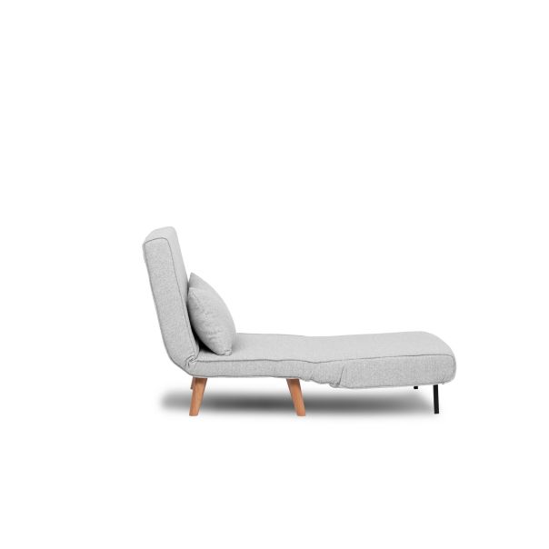 ATELIER DEL SOFA Fotelja na razvlačenje Folde Single, siva - 859FTN2831