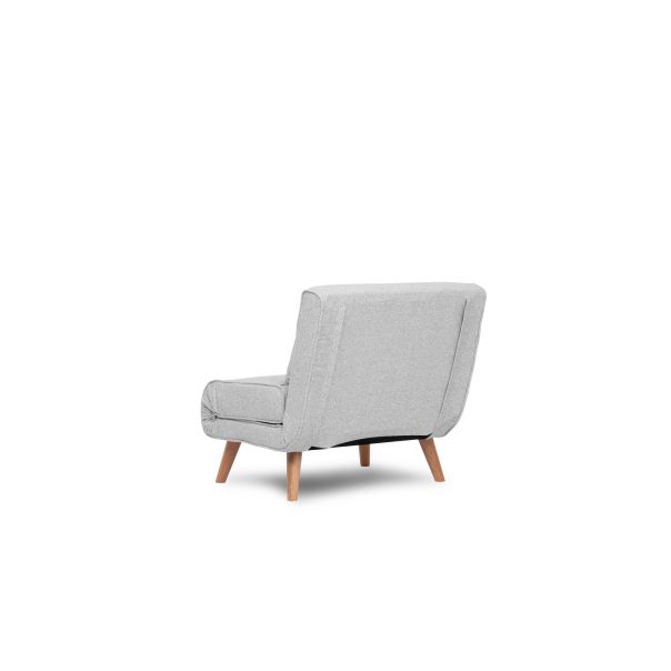 ATELIER DEL SOFA Fotelja na razvlačenje Folde Single, siva - 859FTN2831