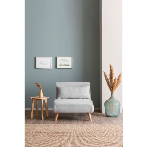 ATELIER DEL SOFA Fotelja na razvlačenje Folde Single, siva - 859FTN2831