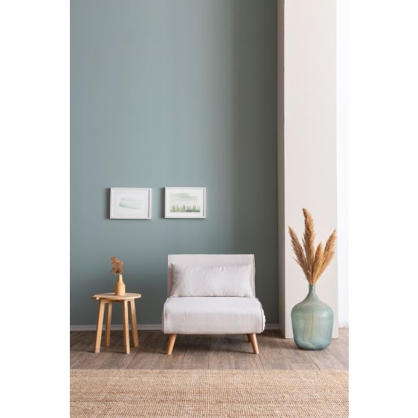 ATELIER DEL SOFA Fotelja na razvlačenje Folde Single, bela - 859FTN2832