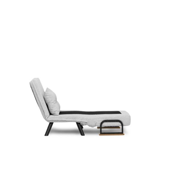 ATELIER DEL SOFA Fotelja na razvlačenje Sando single, siva - 859FTN2835