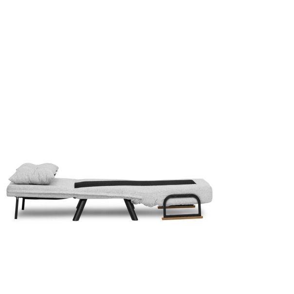 ATELIER DEL SOFA Fotelja na razvlačenje Sando single, siva - 859FTN2835