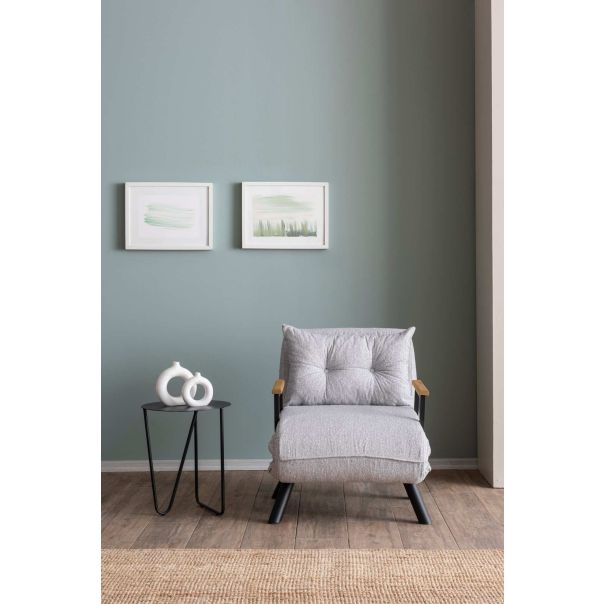 ATELIER DEL SOFA Fotelja na razvlačenje Sando single, siva - 859FTN2835