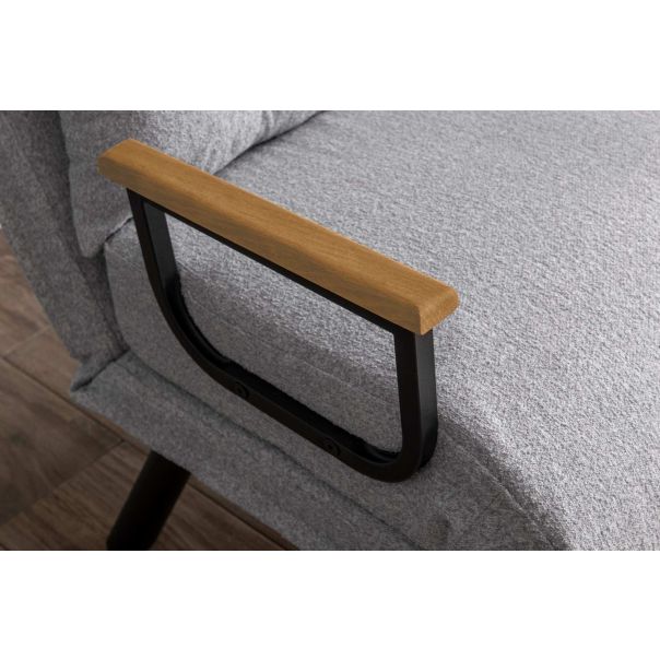 ATELIER DEL SOFA Fotelja na razvlačenje Sando single, siva - 859FTN2835