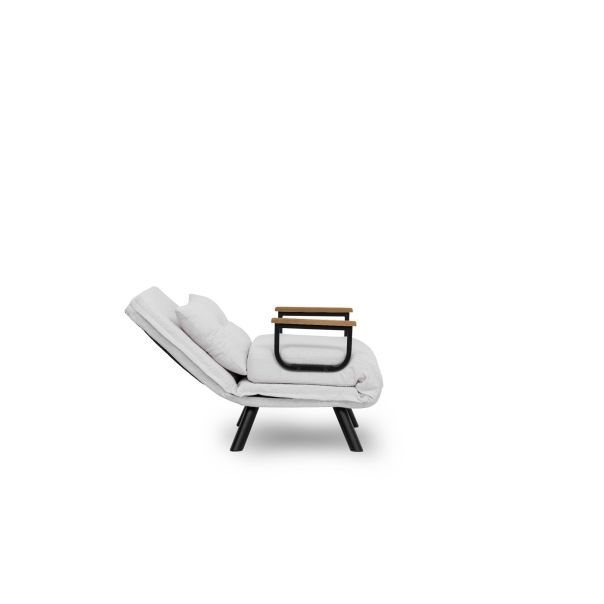 ATELIER DEL SOFA Fotelja na razvlačenje Sando single, bela - 859FTN2836