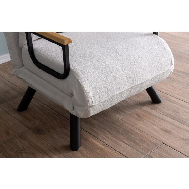 ATELIER DEL SOFA Fotelja na razvlačenje Sando single, bela - 859FTN2836