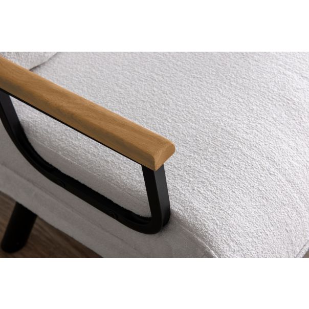 ATELIER DEL SOFA Fotelja na razvlačenje Sando single, bela - 859FTN2836