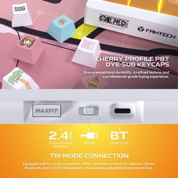 Tastatura Mehanicka Gaming Fantech MK921 Maxfit 8 Wireless ONE PIECE - NAMI (white switch) - EP3094901
