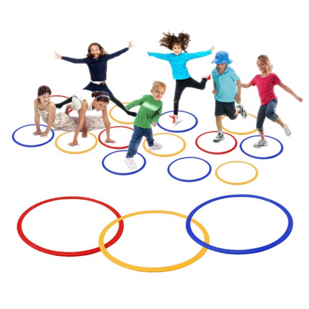 Koordinacioni krugovi Iron Sport set od 9 kom prečnika 43cm - krugovi za skakanje set od 9 kom - KOKRS09