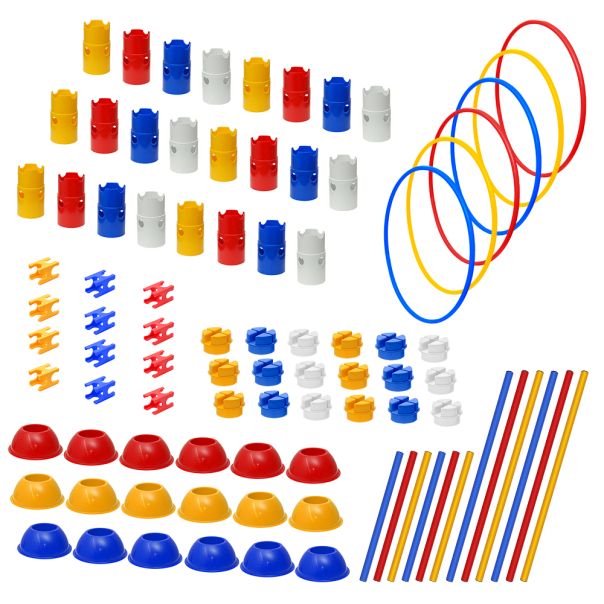 Iron Sport Koordinacioni poligon od 90 delova (prepone, čunjevi, štapovi, hulahop, provlačilice,..) - KOPO90D