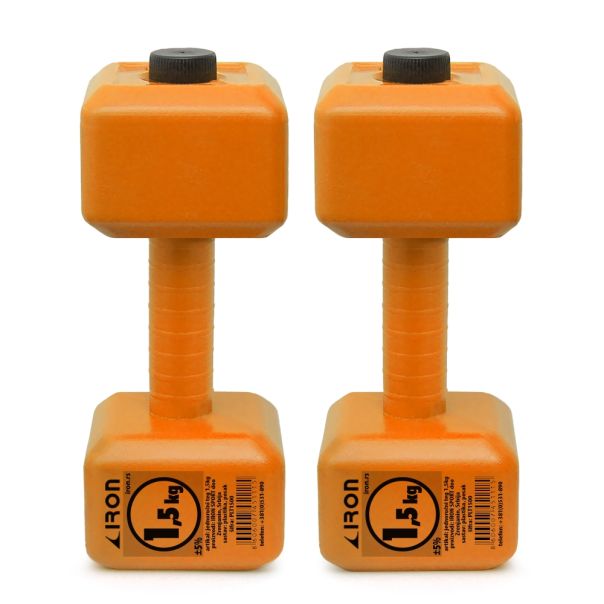 Iron Sport Plastični Tegovi (Bučice) set 3kg (2 x 1,5kg) - JPTS003