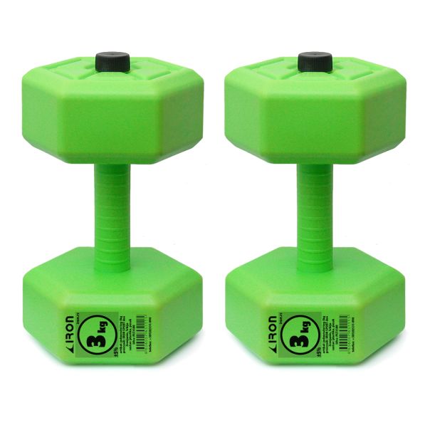 Iron Sport Plastični Tegovi (Bučice) set 6kg (2 x 3kg) - JPTS006