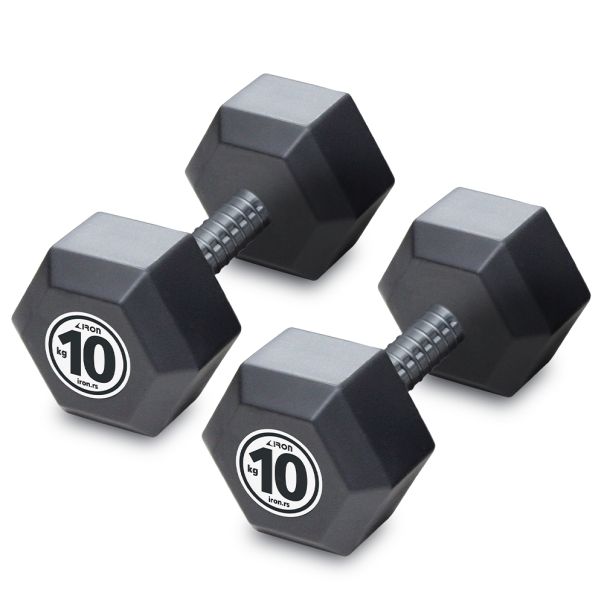 Iron Sport Bucice set 20kg, Hex tegovi, 2x10kg - HEXB020