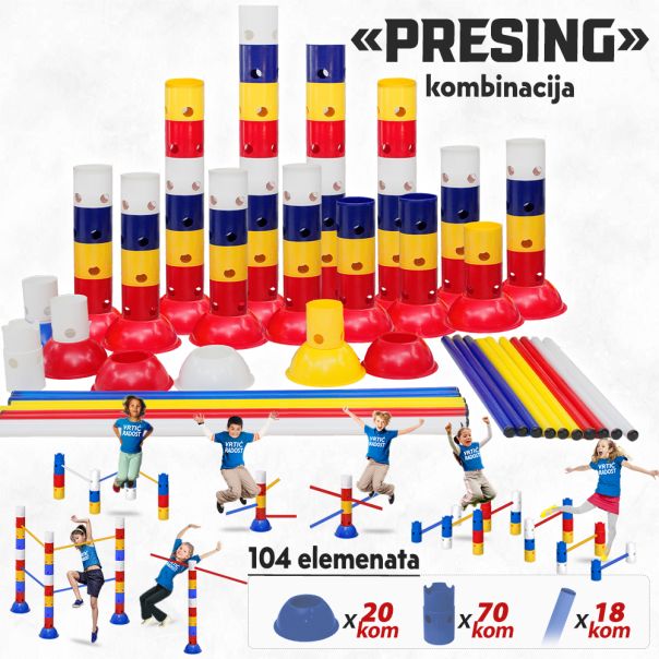 Iron Sport koordinaciona kombinacija PRESING podesivi čunjevi podesive prepone stubne prepone - KKPRE04
