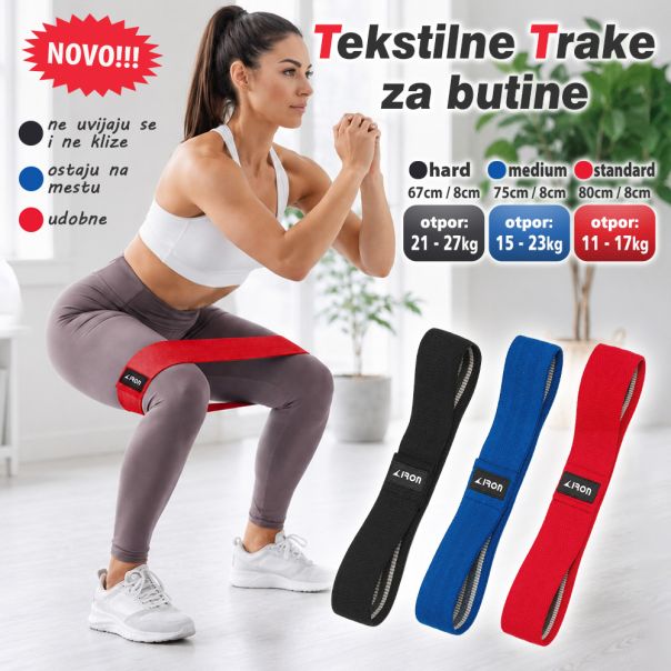 Zatvorene elasticne tekstilne trake za butine SET 3 in 1 - EP3187557