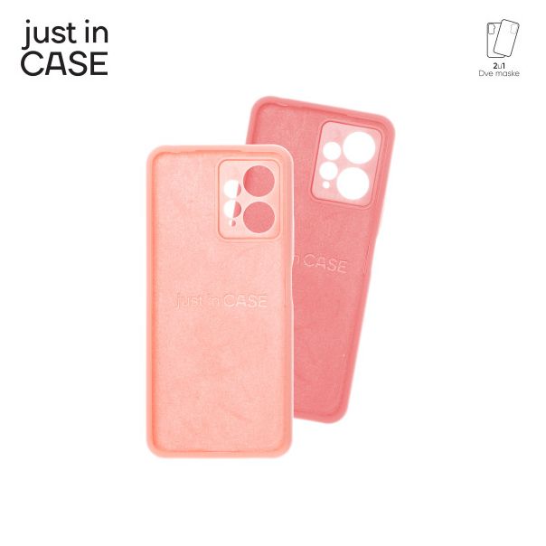JUST IN CASE Maska 2u1 Extra case MIX PLUS za Redmi Note 12, roza - MIXPL321PK