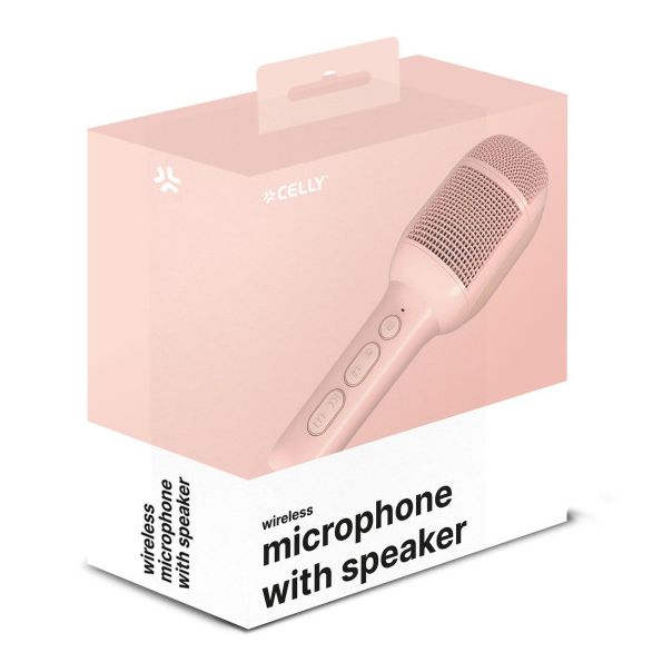 CELLY KIDSFESTIVAL2 karaoke mikrofon sa zvučnikom, roza - KIDSFESTIVAL2PK