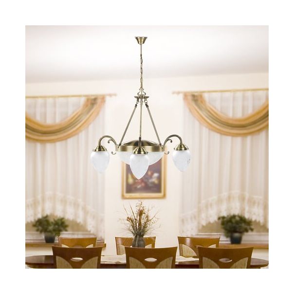 Rabalux Luster Annabella E14 3x MAX 40 + E27 2x MAX 60W bronzana (8633) - 8633