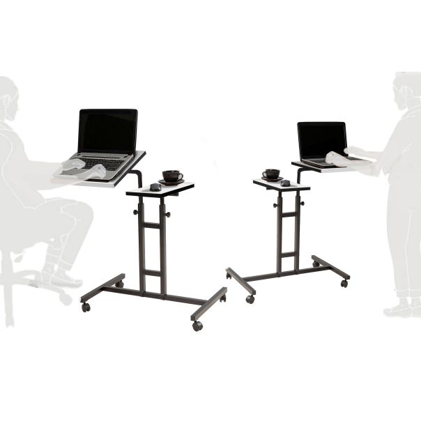 HANAH HOME Sto za laptop Glen, bela/crna - 863SPH2821