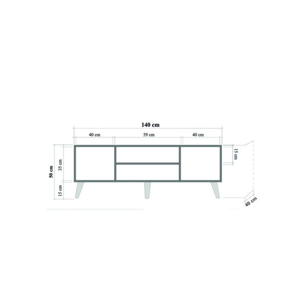 HANAH HOME TV komoda Truva-220, krem - 863SPH3029