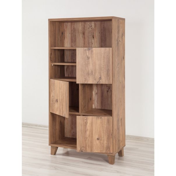 HANAH HOME Polica za knjige Marina Flora 200, braon - 863SPH3609